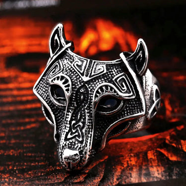 Viking Wolf Stainless Steel Ring-Your Soul Place